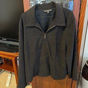 Black suede jacket